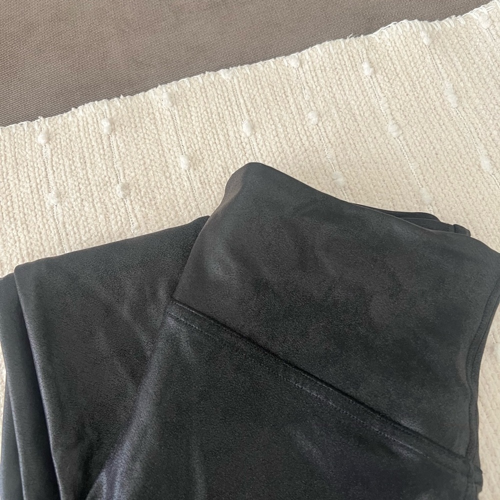 SPANX Shiny Black Leggings